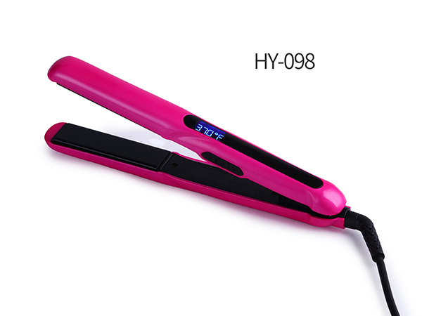 HY-098粉色数显温控直发器